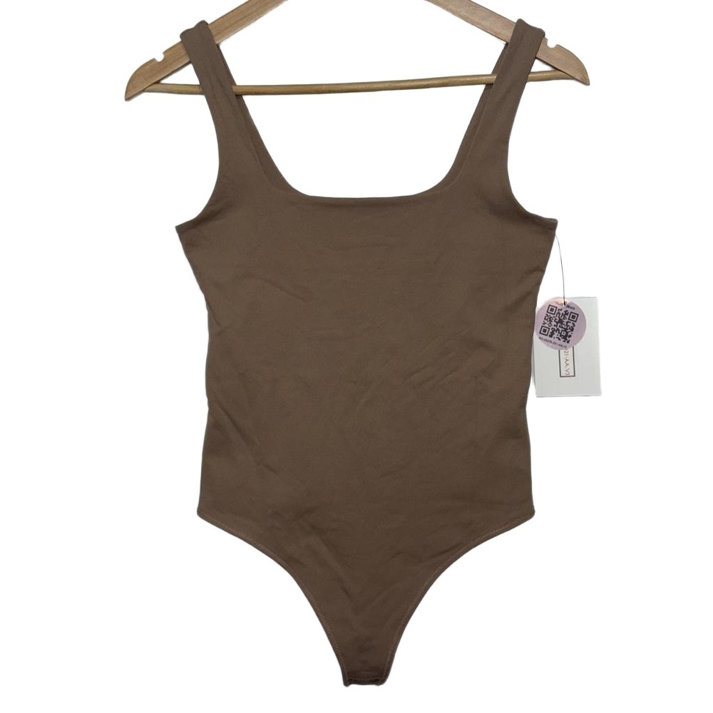 Abercrombie & Fitch Soft AF Tan Brown Beige Sleeveless Casual Bodysuit Size S